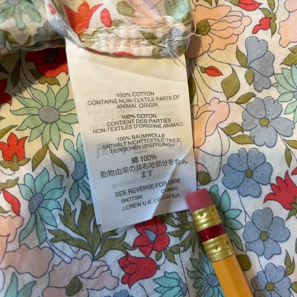 J. Crew x Liberty of London Poppy and Daisy floral print peasant blouse - Picture 11 of 14